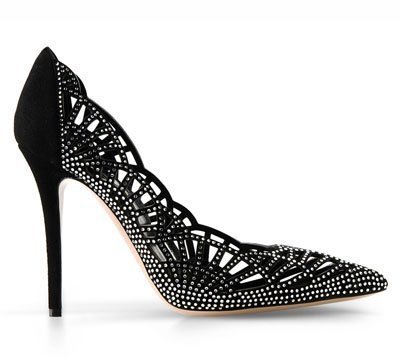 Stiletto con diamantes artificiales de Giorgio Armani